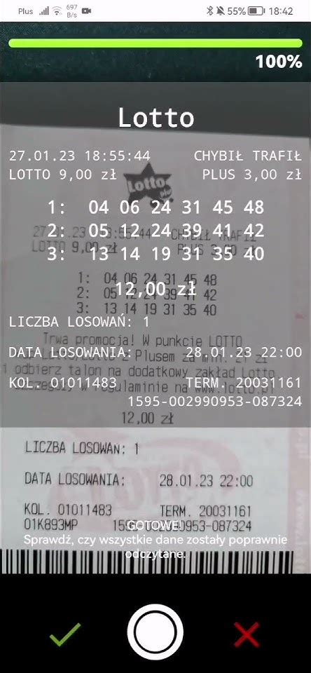 skaner lotto|sprawdzenie kuponu lotto.